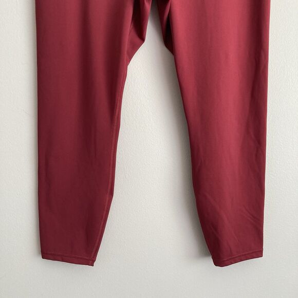 Athleta Elation Train 7/8 Tight Athletic Leggings Size XL Maroon Red Gym Workout - Picture 5 of 10